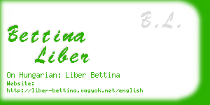 bettina liber business card